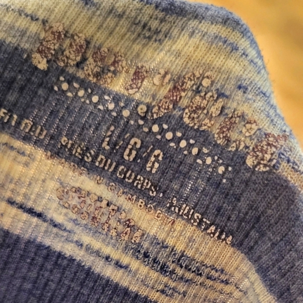 Casual Purple & Gray Striped‎ Women's Tank Top (Size L) - Picture 9 of 11